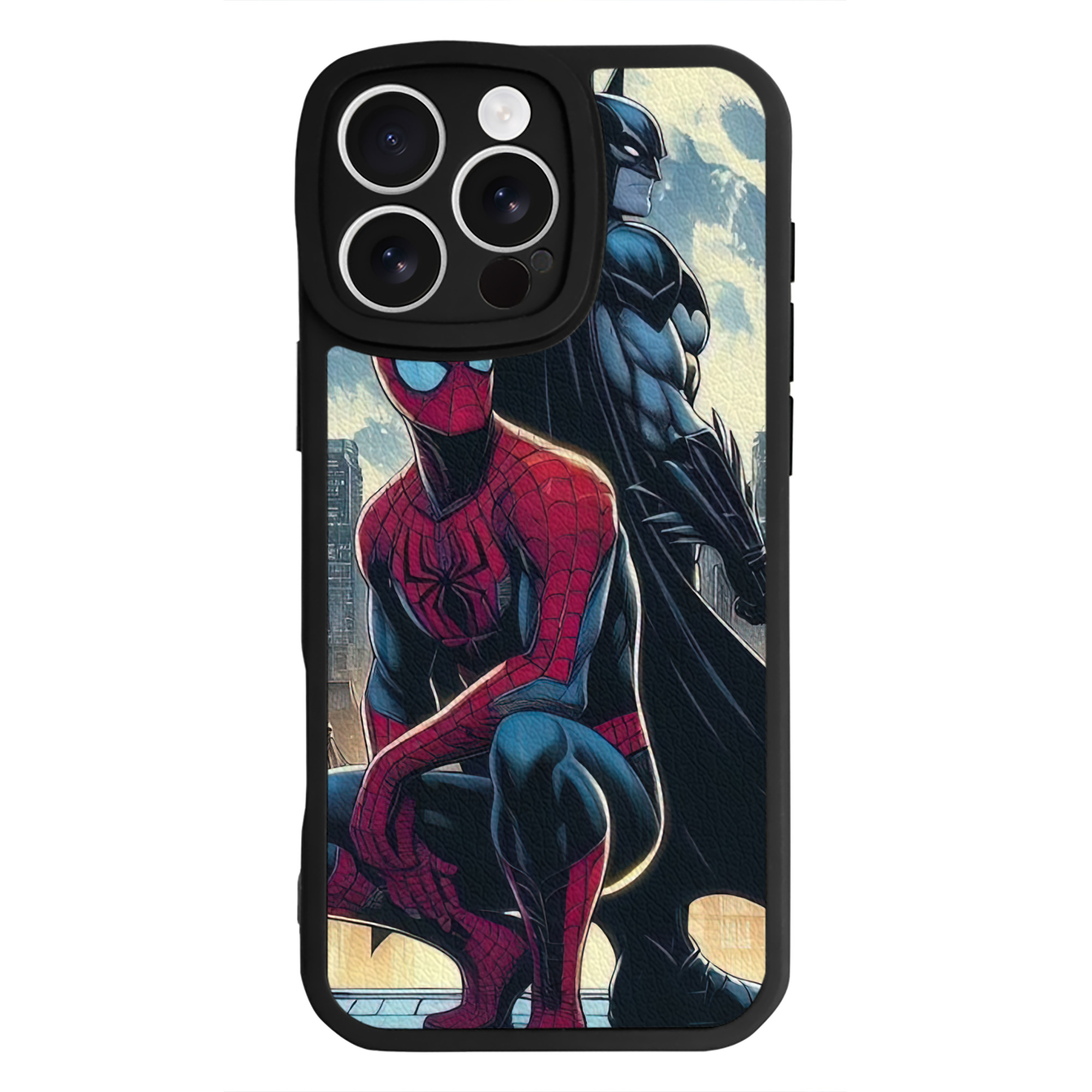 Spider Man スパイダーマン 【iPhone 16シリーズ対応】シリコンスマホケース（レザー調） 材質：シリコン